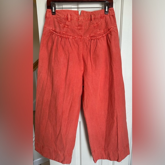 NWT Free People Sweet Talk Red Mango Chino Pants- Size 8 - Picture 5 of 11
